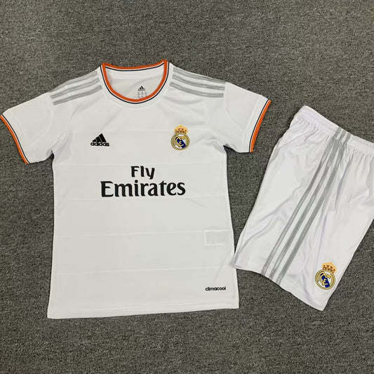 2013/14 Real Madrid Home Short Sleeve Retro Kids Jersey