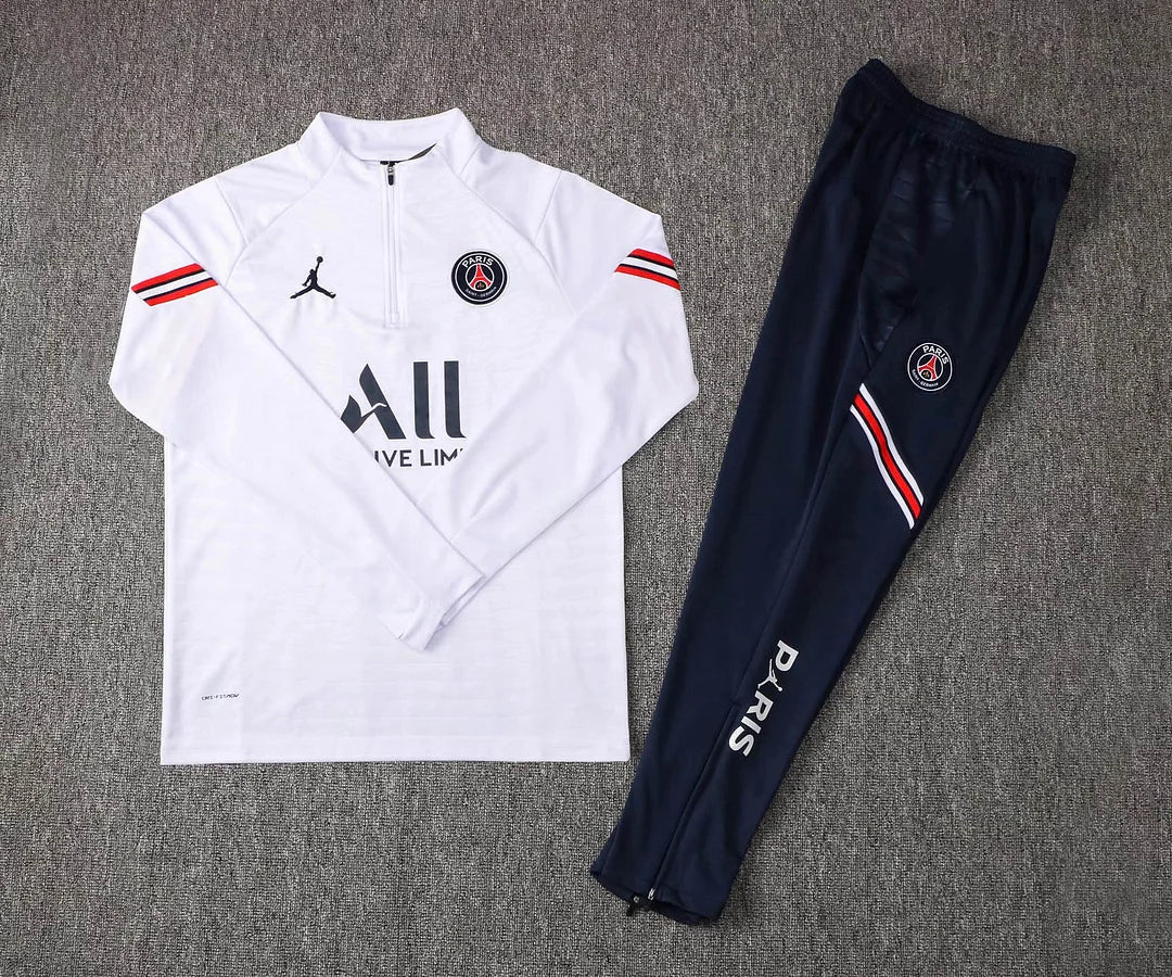 Psg Paris Saint-Germain White Tracksuit