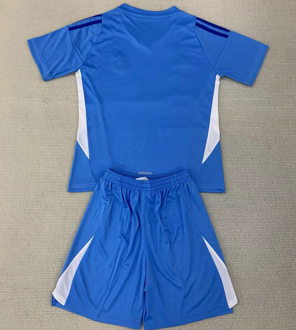 2024/25 Real Madrid Goalkeeper Short Sleeve Jersey for Kids