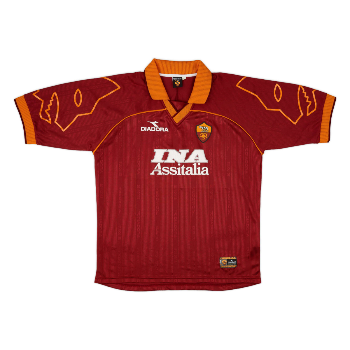 1999-00 AS Roma Home Kit