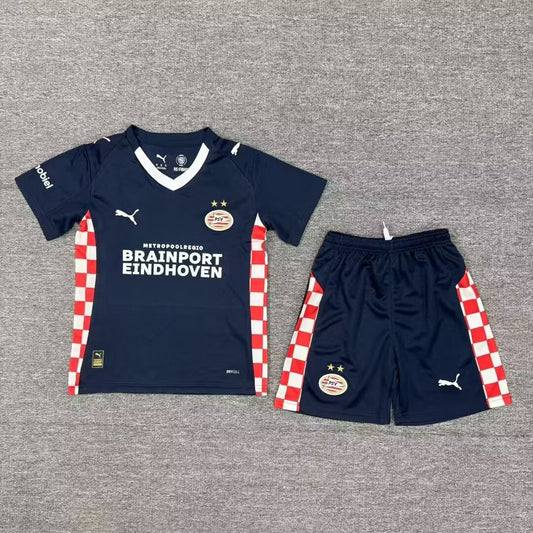 2025/26 PSV Away Short Sleeve Kids' Jersey