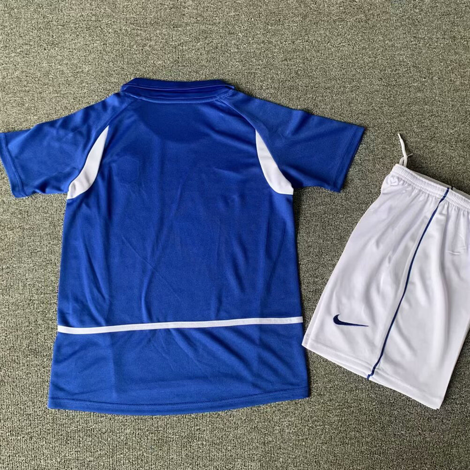 2002 Brazil Away Kids National Team Retro