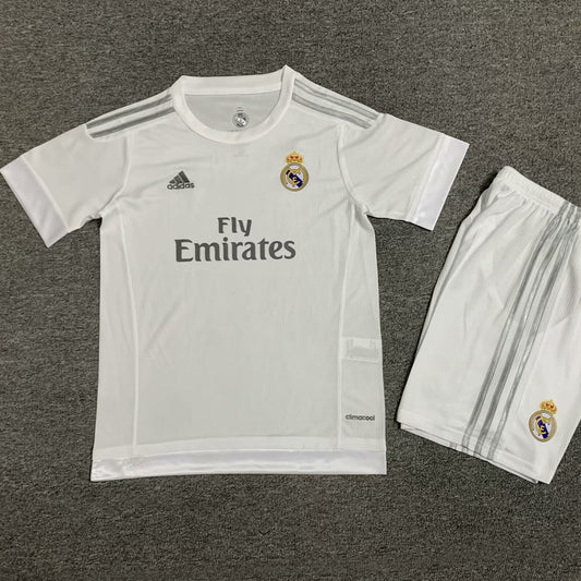 2015/16 Real Madrid Home Short Sleeve Retro Kids Jersey