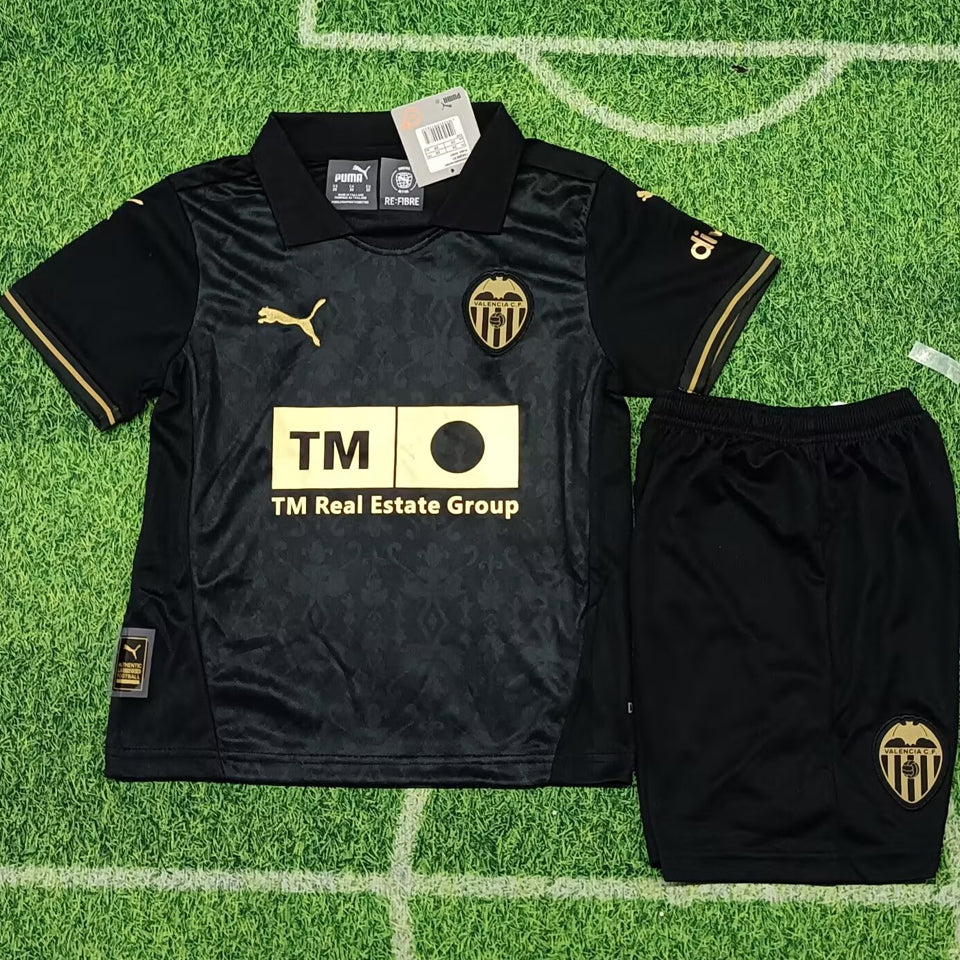 2024/25 Valencia Away Short Sleeve Kids Jersey