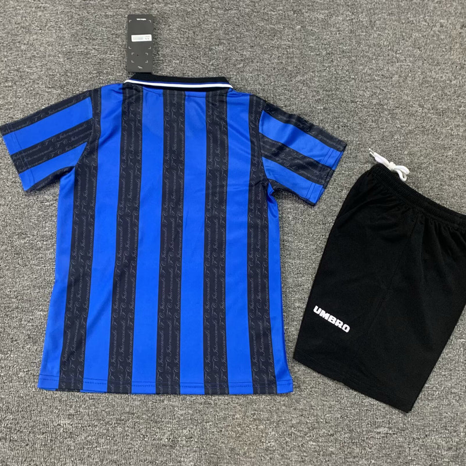 1997/98 Inter Milan Home Short Sleeve Retro Kids Jersey