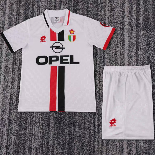 1996/97 AC Milan Away Short Sleeve Retro Kids Jersey