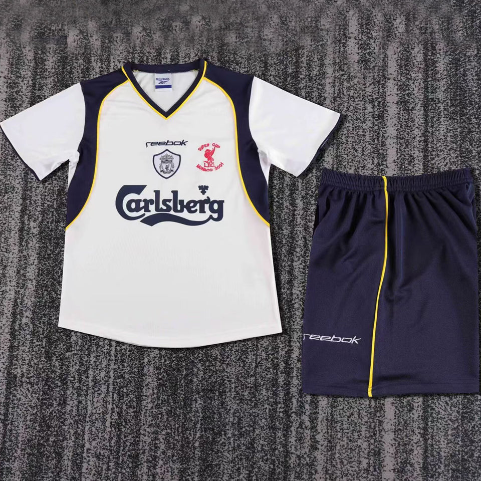 2001/02 Liverpool Away Short Sleeve Retro Kids Jersey
