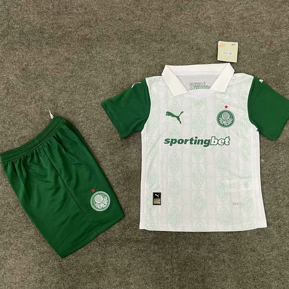 2025/26 Palmeiras Away Short Sleeve Kids Jersey