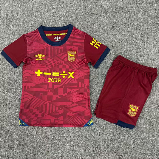 2024/25 Ipswich Town Away Short Sleeve Kids' Jersey