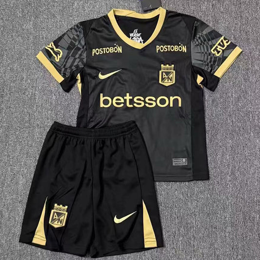 2025/26 Atletico Nacional Away Short Sleeve Kids Jersey