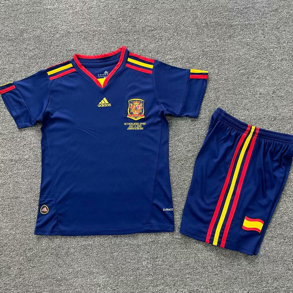 2010 Spain Away Kids National Team Retro