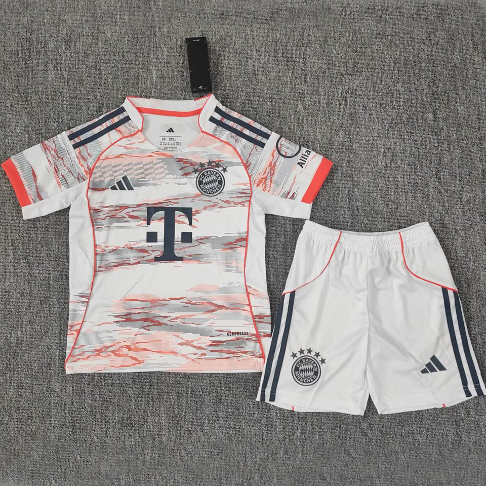 2025/26 Bayern Munich Away Short Sleeve Kids' Jersey