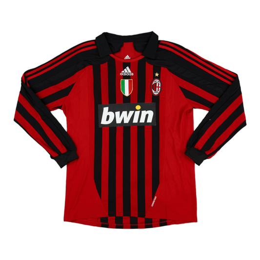 2007-08 AC Milan Home Long Sleeve Kit