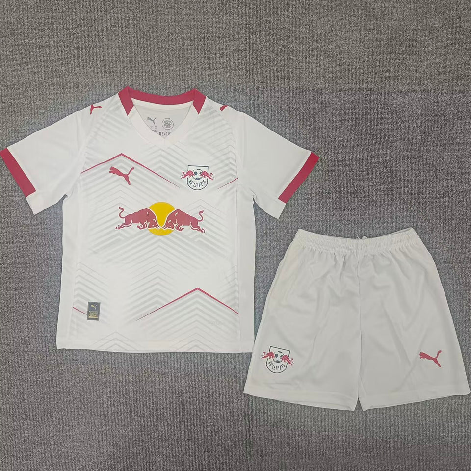 2025/26 Leipzig Home Short Sleeve Jersey for Kids