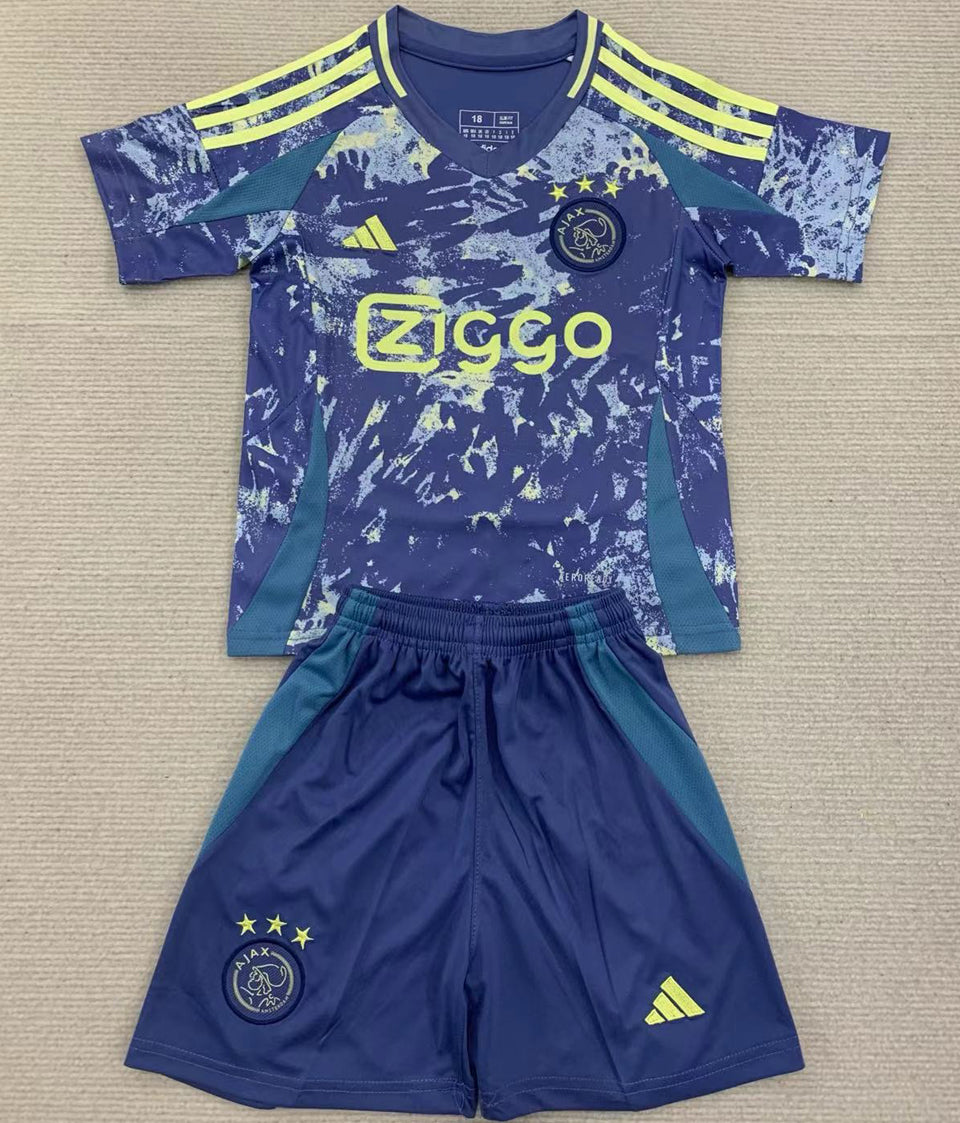 2024/25 Ajax Away Short Sleeve Kids Jersey