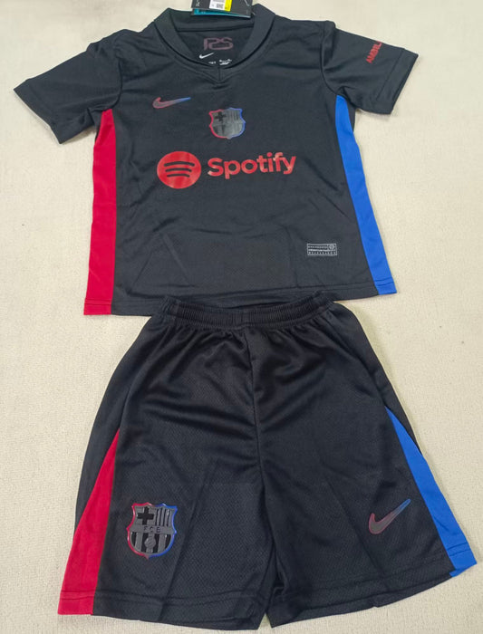 2024/25 Barcelona Away Short Sleeve Kids Jersey
