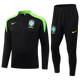 Brazil Black and Light Green Tracksuit