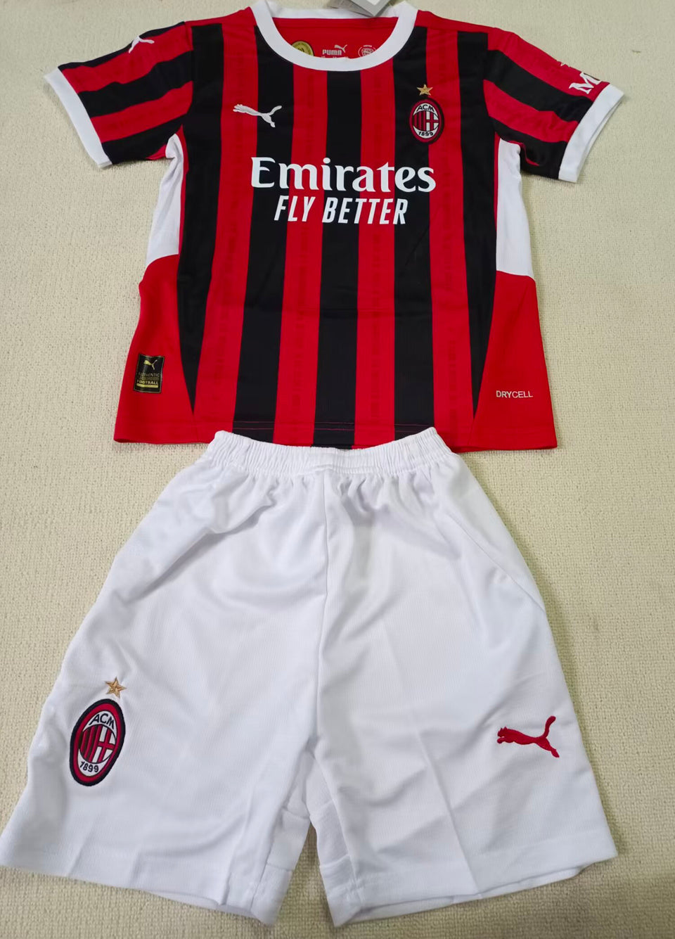 2024/25 AC Milan Home Short Sleeve Kids Jersey