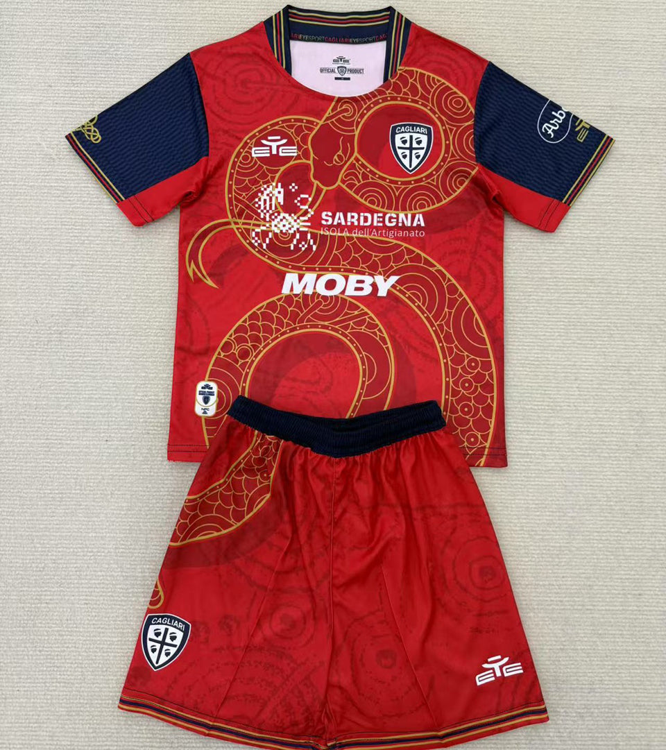 2025 Cagliari Special Short-Sleeved Jersey for Children