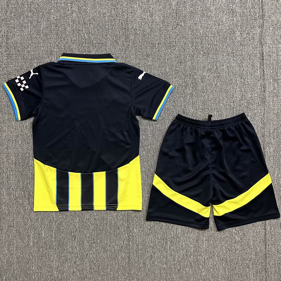 2024/25 Manchester City Away Short Sleeve Kids' Jersey
