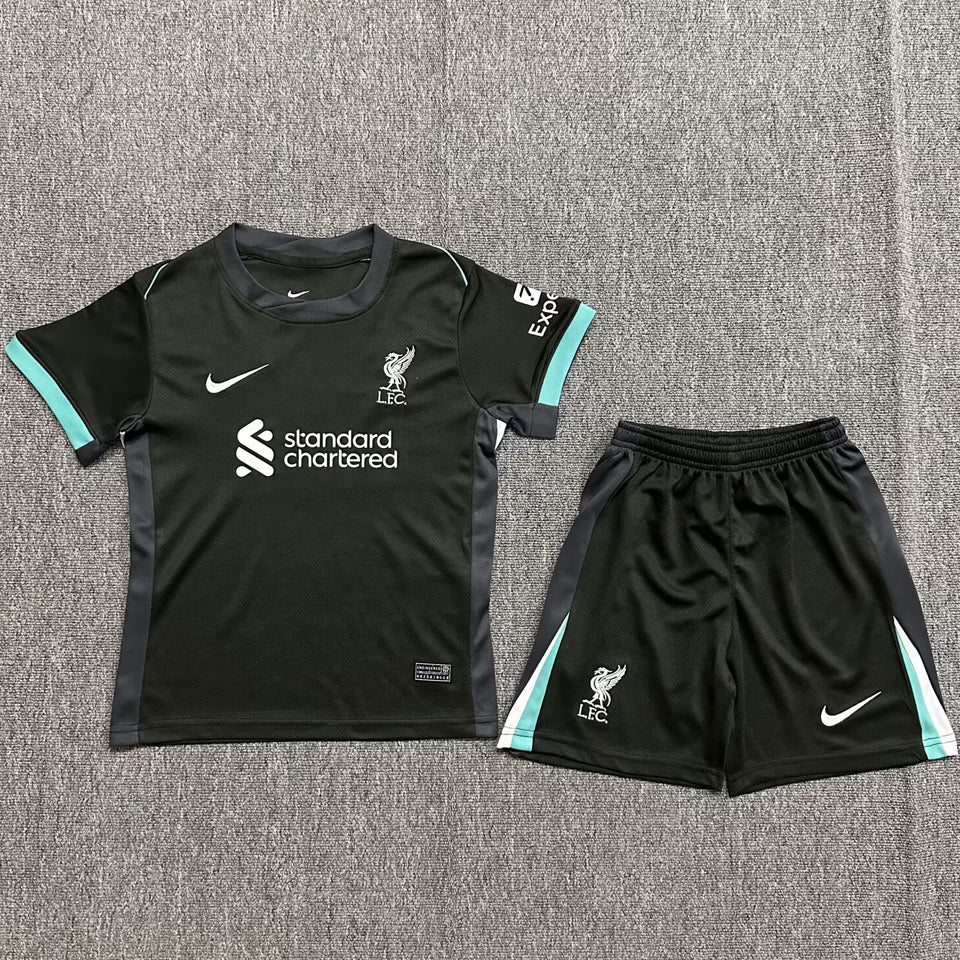 2024/25 Liverpool Away Short Sleeve Kids Jersey