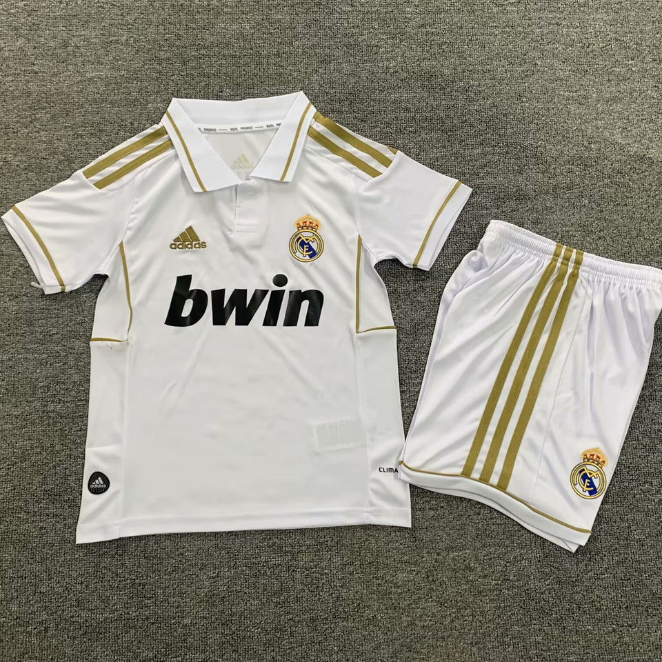 2011/12 Real Madrid Home Short Sleeve Retro Kids Jersey