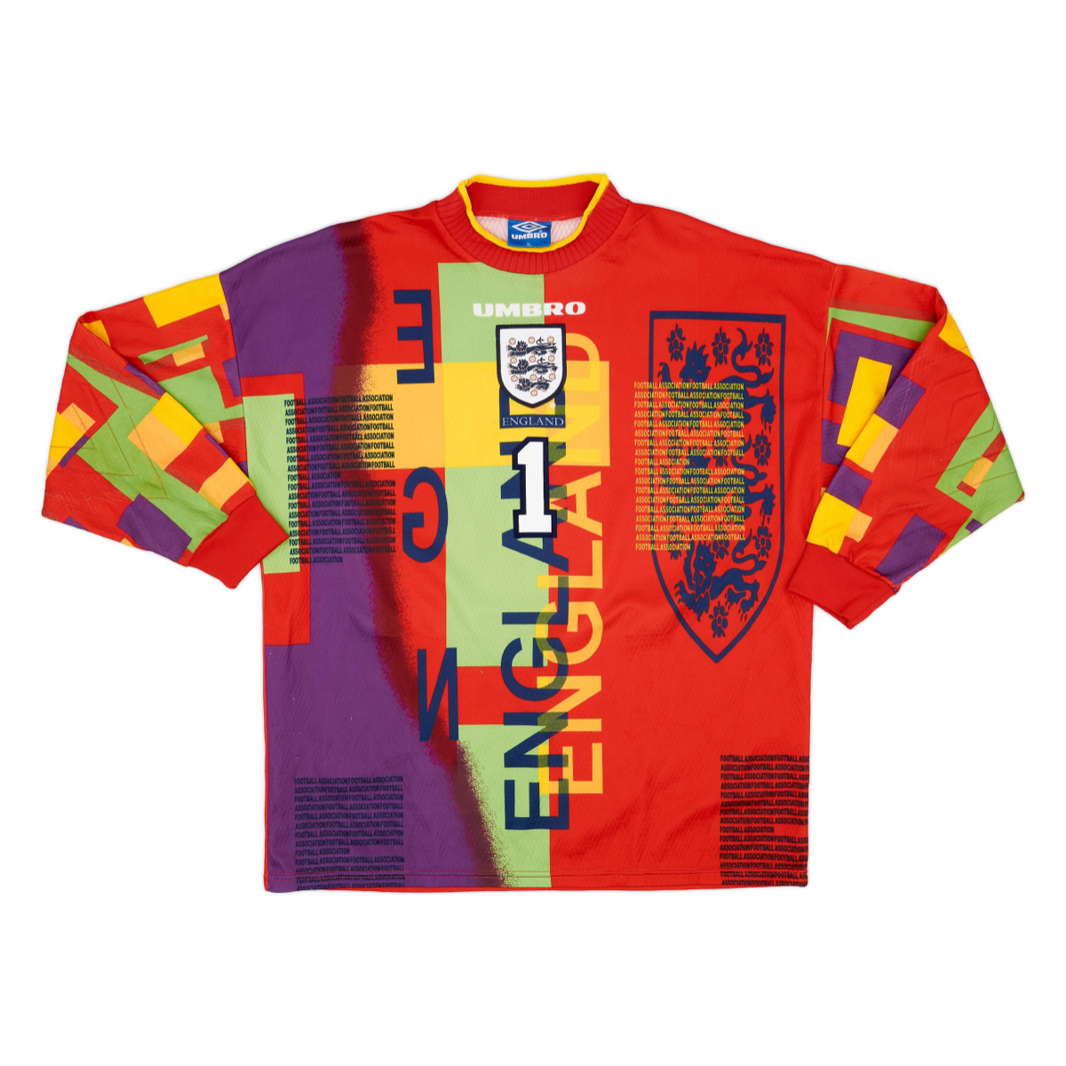 1995 England Long Sleeve Goalkeeper Kit