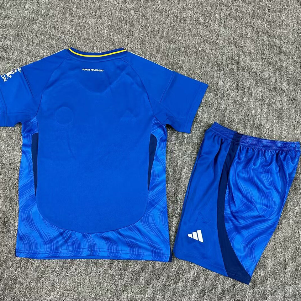 2024/25 Leicester City Home Short Sleeve Kids Jersey