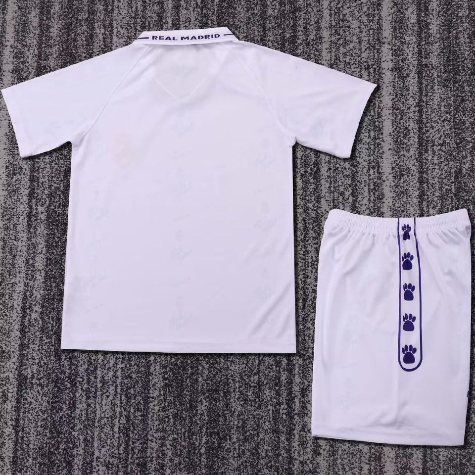 1994/96 Real Madrid Home Short Sleeve Retro Kids Jersey