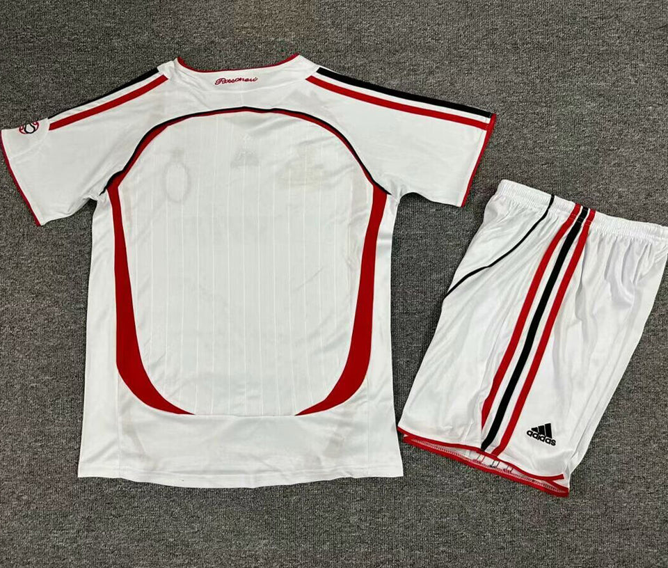 2006/07 AC Milan Away Short Sleeve Retro Kids Jersey