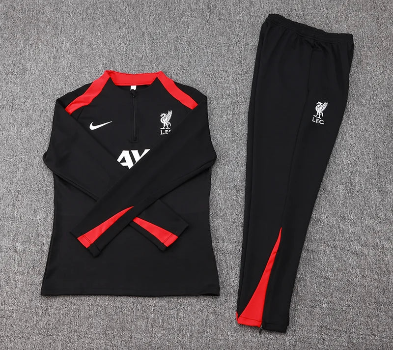 Liverpool Black and Red Tracksuit