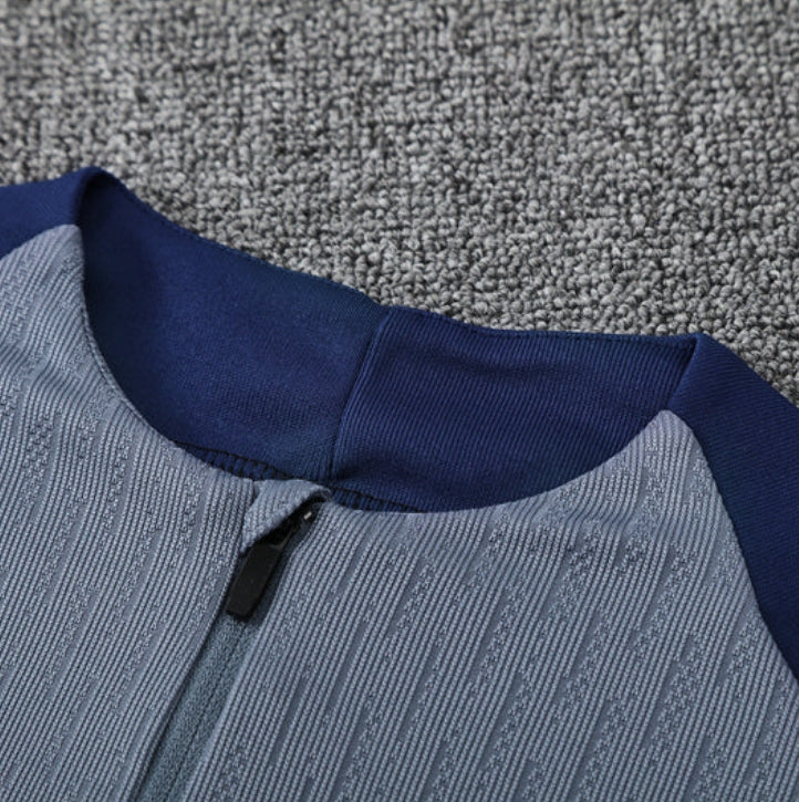 PSG Paris Saint Germain Grey and Blue Tracksuit