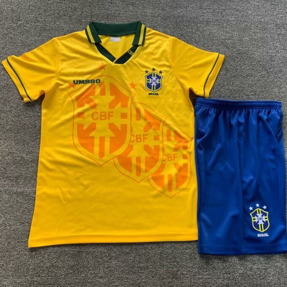 1994 Brazil Home Kids Retro Teams