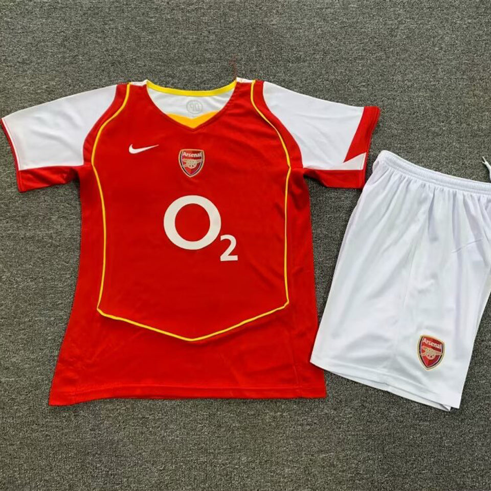 2004/05 Arsenal Home Short Sleeve Retro Kids Jersey