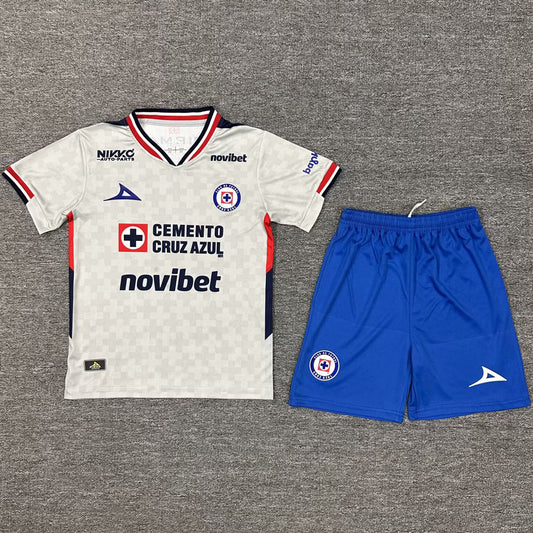 Cruz Azul 2025/26 Away Short Sleeve Kids' Jersey