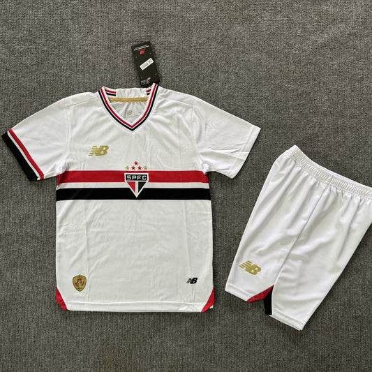 2025/26 Sao Paulo Home Short Sleeve Kids Jersey