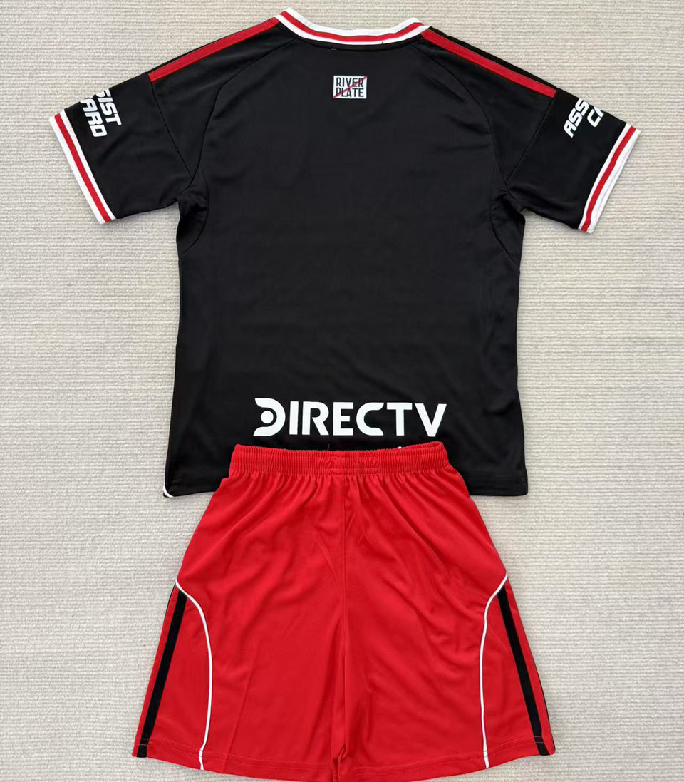 2025/26 River Plate Away Short Sleeve Kids Jersey