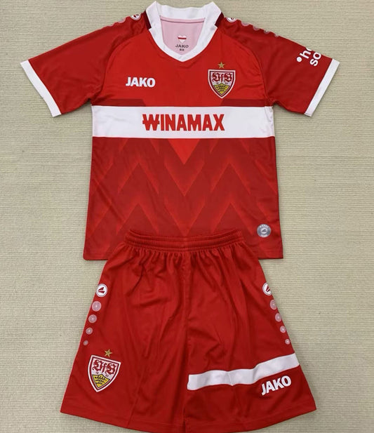 2024/25 VFB Stuttgart Away Short Sleeve Kids' Jersey