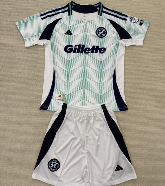 2025/26 England Away Short Sleeve Kids' Jersey