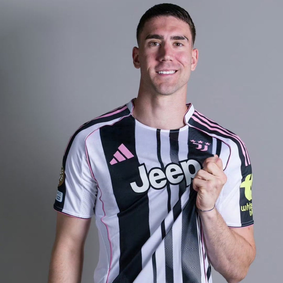 2025/26 Juventus Home Short Sleeve Jersey for Kids