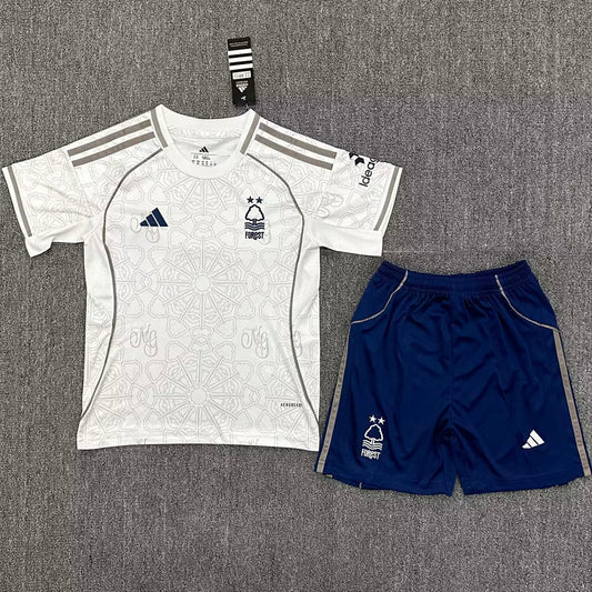 2025/26 Nottingham Forest Away Short Sleeve Kids Jersey