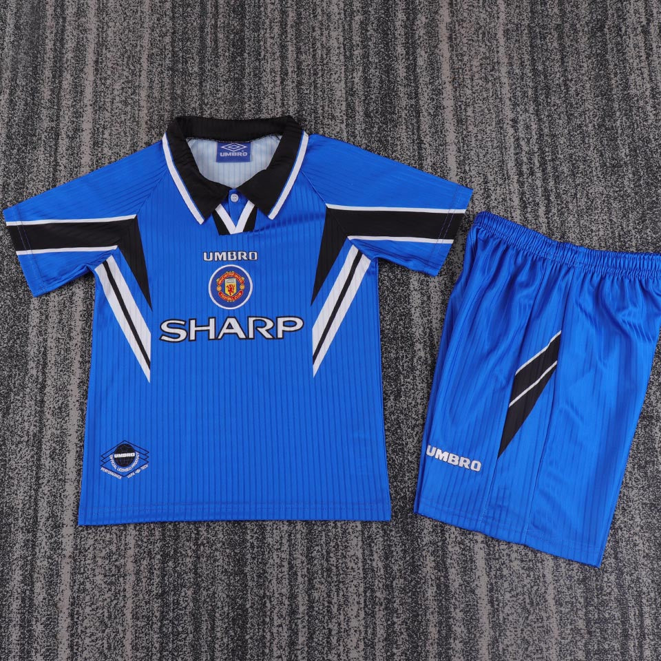 1986/88 Manchester United Third Short Sleeve Retro Kids Jersey