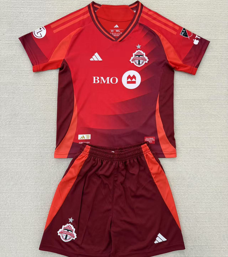2025/26 Toronto FC Home Short Sleeve Kids Jersey