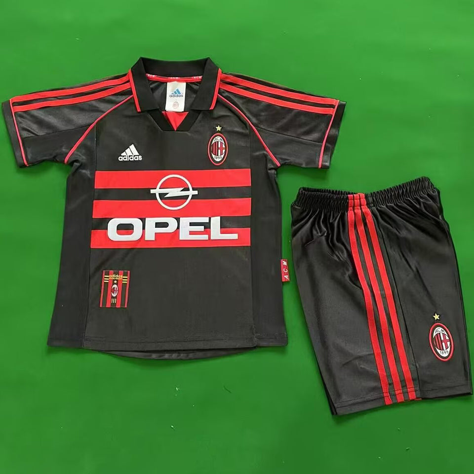 1998/99 AC Milan Third Short Sleeve Retro Kids Jersey