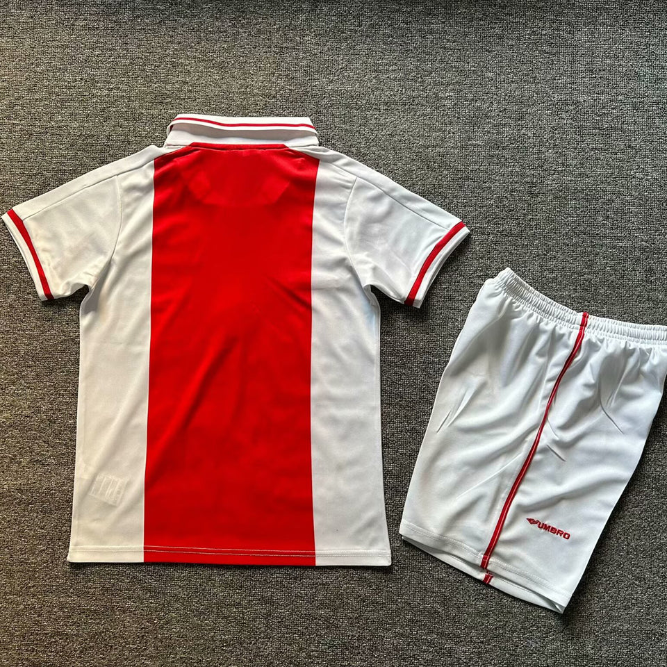 1998 Ajax Home Short Sleeve Retro Kids Jersey