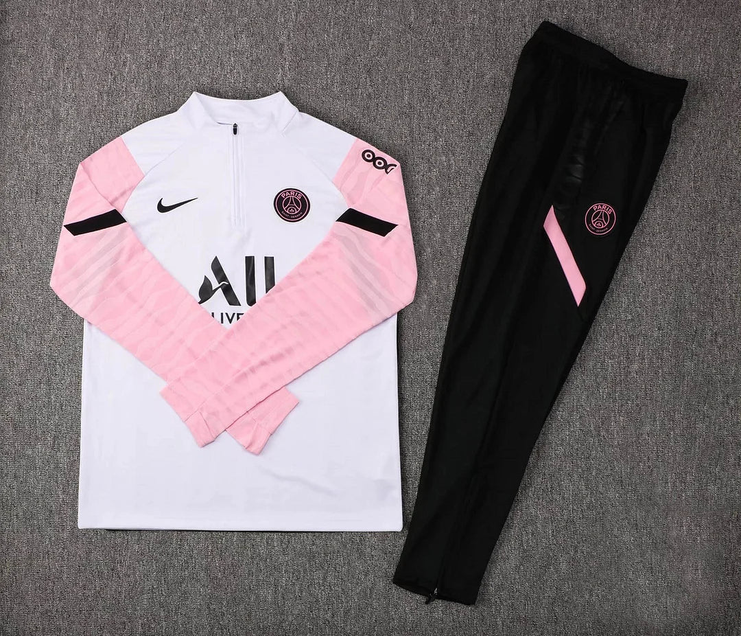 Psg Paris Saint-Germain White and Pink X Black Tracksuit