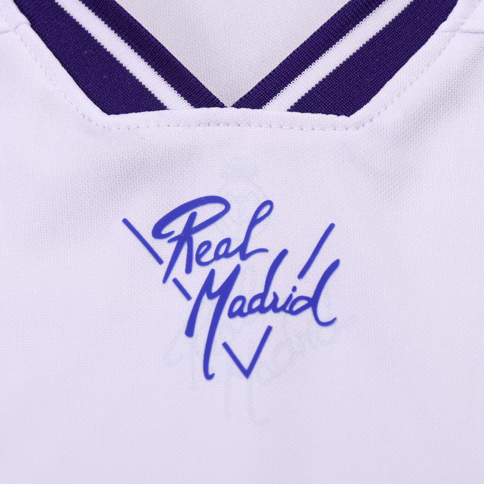 1994/96 Real Madrid Home Short Sleeve Retro Kids Jersey