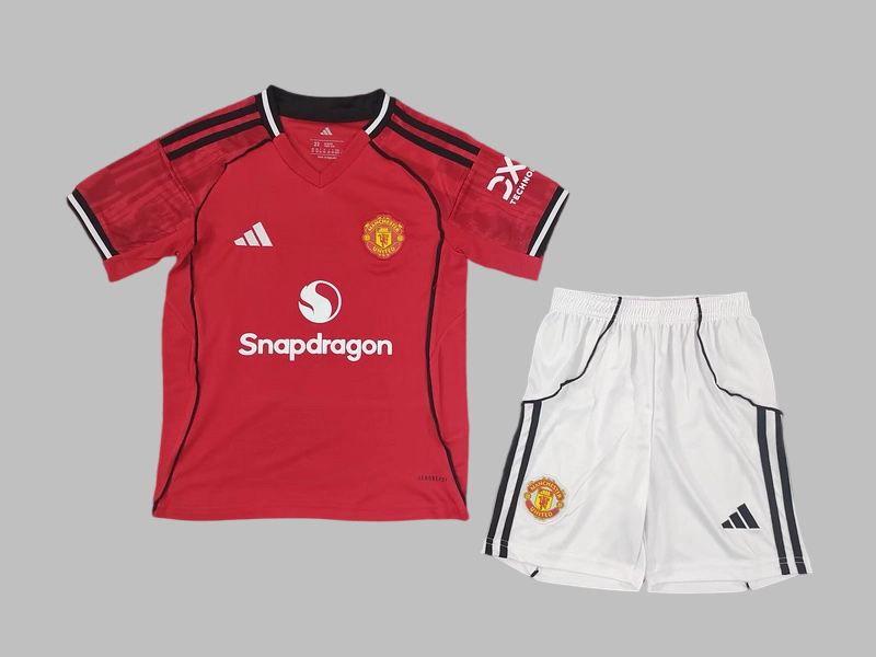 2025-26 Manchester United FC Home Kids Kit