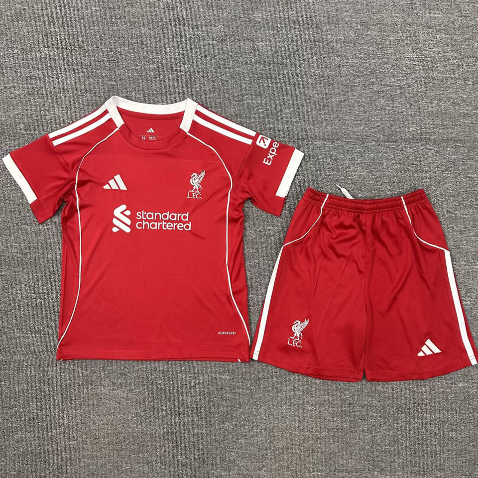 2025-26 Liverpool FC Home Kit Kids
