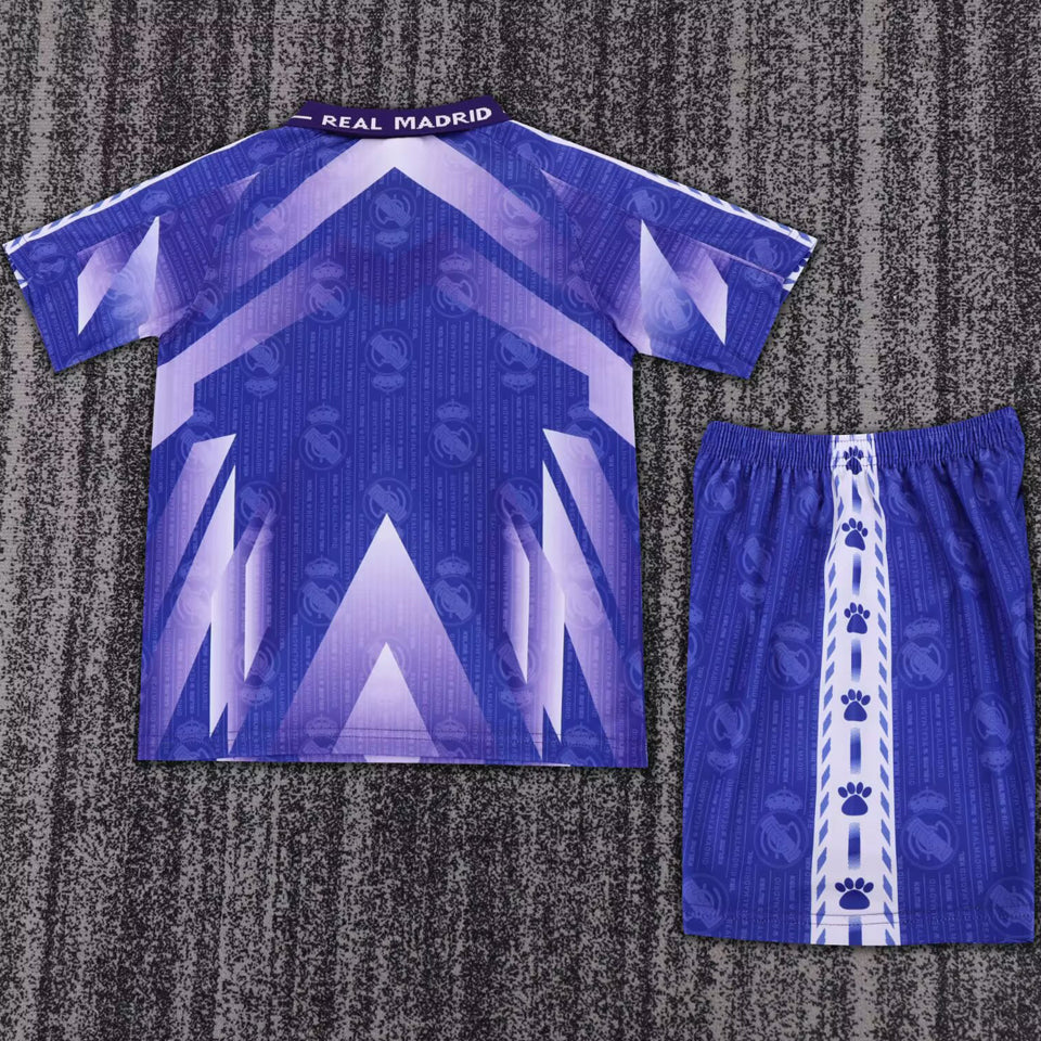 1966/97 Real Madrid Away Short Sleeve Retro Kids Jersey